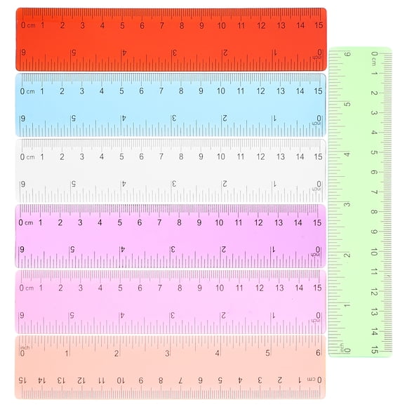 Shisuyan 14Pcs Math Ruler Measuring Kit Geometry Tools Math Class Supplies for School Office