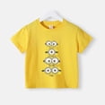 thumbnail image 5 of Camiseta de verano 100 % algodón para adolescentes, camiseta de algodón con cuello redondo y estampado sencillo de Minions de dibujos animados para niños y niñas, ropa de manga corta para niños, 5 of 5