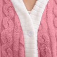thumbnail image 5 of MVRLSH Pajamas For Women Set Coral Velvet Fleece Soft Warm Comfortable Pullover Top Sleep Pants Pajama Set Loungewear Pink One Size, 5 of 7