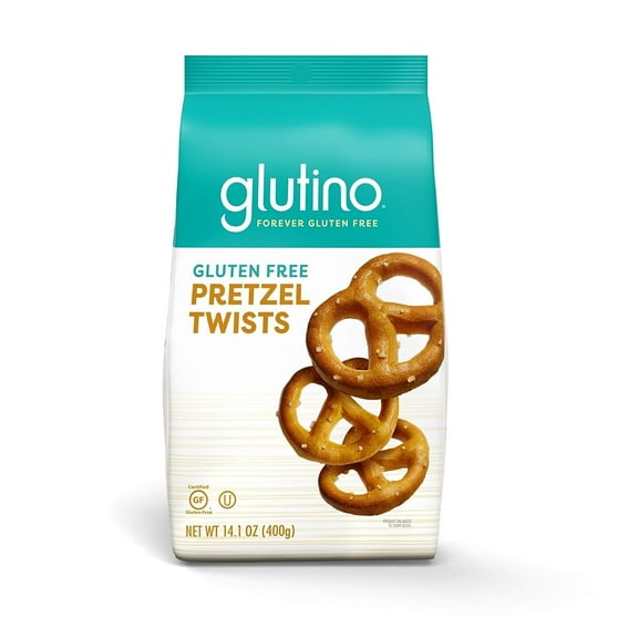 Pack of 2 - Glutino Gluten Free Pretzel Twists, Delicious Everyday Snack, Salted, 14.1 Oz Packaging May Vary