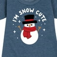 thumbnail image 3 of Instant Message - I'm Snow Cute Christmas - Toddler & Youth Girls Fleece Dress, 3 of 6