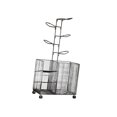 thumbnail image 3 of Almencla Support de Rangement pour Balles de Basketball avec Roues, Debout, avec Panier et Support pour Balles, Support de Garage pour Équipement de Sport Noir, 3 of 8