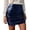 Navy, variant on Ediodpoh Leather Skirts for Women High Waist Pu Pleated Zipper Fanny Pack Pencil Skirt Beige L