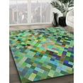 thumbnail image 3 of Ahgly Company Machine Washable Indoor Rectangle Transitional Deep-Sea Green Area Rugs, 8' x 12', 3 of 7