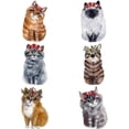 thumbnail image 2 of 6pcs Home Window Clings Anti-Collision Window Clings Cat Design Window Decals, 2 of 3