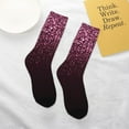 thumbnail image 4 of Goofa Pink Glitter Sparkles A Pattern Children's Crew Socks, Kids' Daily Wear and Sports Socks, Breathable Socks, Sports Socks, Moisture-Wicking Socks for Children, 4 of 6