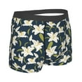 thumbnail image 2 of KLL Lilies Flowers Men's Cotton Boxer Briefs Underwear-Large, 2 of 8