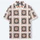 thumbnail image 5 of Ceisia Men's Summer Lightweight Granny Square Patchwork Open Knit Short Sleeve Button Down Cardigan for Casual and Vacation Wear Multicolor L Gifts, 5 of 9