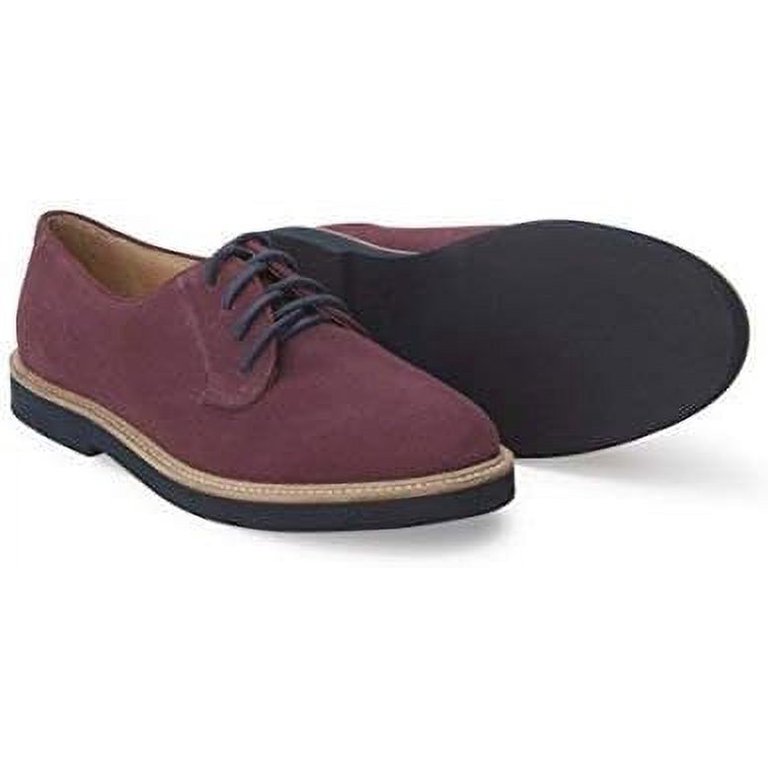 Soul 36 Gracie 69 Suede Lace Up Oxfords Lace Up Color Sole Fashion Dress  Shoes (Burgundy, 8.5) - Walmart.com