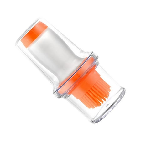 

Tohuu Oil Bottle with Silicone Brush BBQ Pastry Basting Brushes Oil Spray Dispenser with Brush for Cooking Baking Sauce Seasoning Marinade Meat Oil Brush Bottle elegantly