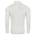 thumbnail image 5 of COOFANDY Men's Half Zip Sweaters Slim Fit Lightweight Mock Neck Turtleneck Cable Knitted Pullover, 5 of 10