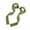 Green transparent gl, variant on 1 Pair Strength Training Lifting Straps Deadlift Straps for Fitness Bodybuilding