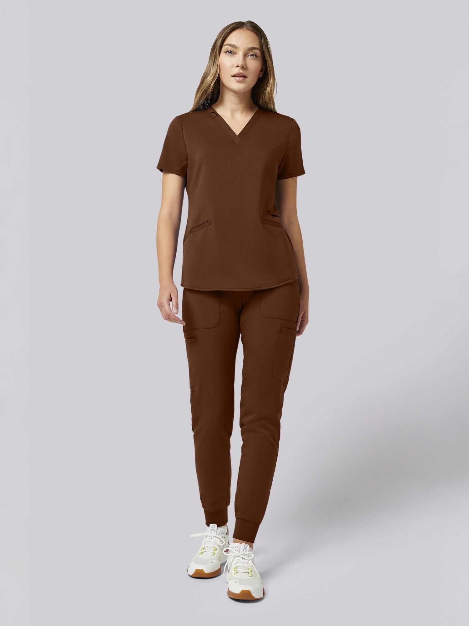 Scrubstar Ultimate Women’s Antimicrobial Welt Pocket V-Neck Scrub Top, Sizes XS–3XL