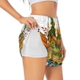 thumbnail image 3 of Lsque Thanksgiving Truck Printed Women's Running Shorts with Liner Pockets,Elastic Quick Dry Workout Athletic Gym Yoga Shorts,Womens High Waist Shorts-X-Large, 3 of 9