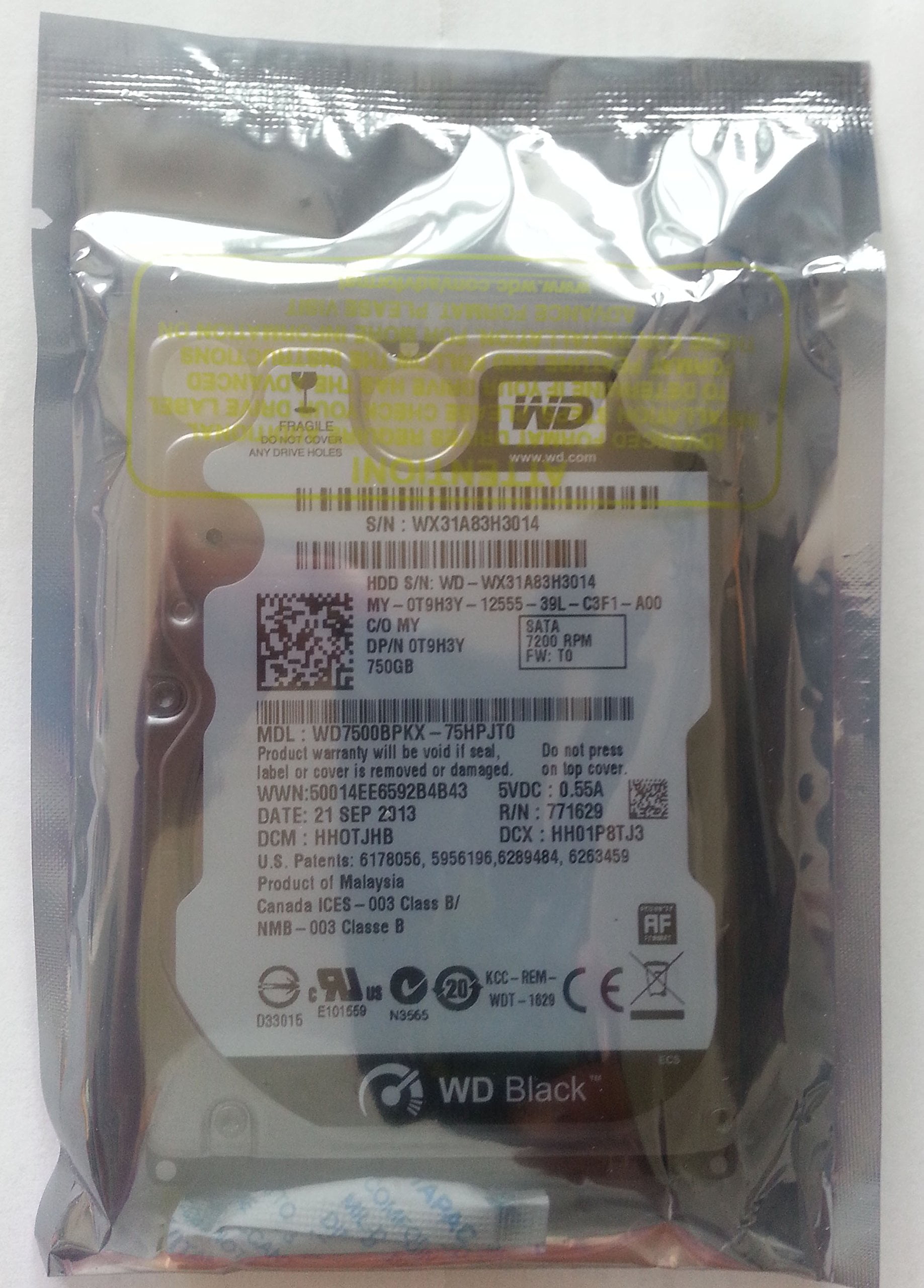 SSD SanDisk X400 256Go SATA 2.5" Occasion - Référence Dell 0Y03K8, Parfait état