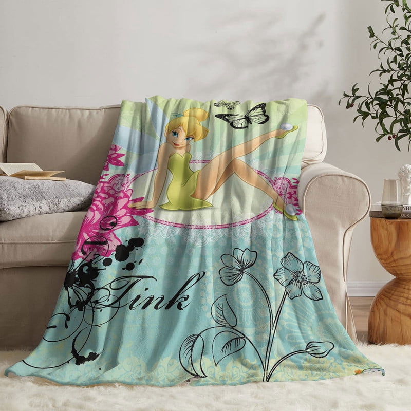 Tinkerbell Anti Pilling Flannel Blanket Gifts for Fans Lover Girls Boys Women Present Hoodie Him Bed 30"x40"