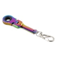 thumbnail image 4 of Bgsha Small 10mm Ratchet Spanner Portable Wrench with Key Chain 180 Degree Rotatable, 4 of 9