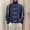 blue, variant on New Chinese style men's cardigan jacket with Chinese knot buttons, spring design, stand-up collar, baseball jacket, three stripes, sporty cardigan.
