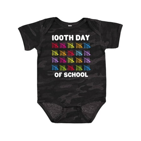 

Inktastic 100th Day of School with Tally Marks Gift Baby Boy or Baby Girl Bodysuit