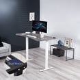 thumbnail image 2 of VIVO Electric 63” x 32” Stand Up Desk, Dark Walnut Table Top, Black Frame, 2 of 8