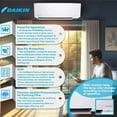 thumbnail image 3 of Daikin 18000 BTU 18 SEER2 R32 Entra Series Ductless Air Conditioner Heat Pump with Bracket, 3 of 6