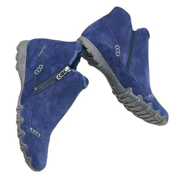 Bottes plates en daim pour clearance femme