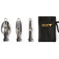thumbnail image 3 of Folding Tableware Set, Stainless Steel Knife Fork Spoon for Outdoor Camping Picnic, 3 of 8