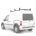 thumbnail image 1 of AA-Racks Model DX36 Compatible Transit Connect 2008-13 Steel 3 Bar Utility Drilling Van Roof Ladder Rack System - Sandy Black, 1 of 8