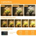 thumbnail image 2 of Luz de cultivo LED de espectro completo bseah, 10 niveles de atenuación y temporizador, 2 of 6
