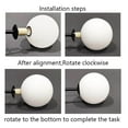 thumbnail image 2 of Modern Style Lamp Durability Guaranteed Easy Craft Glass Replace Ball Lamp Exquisite Craft Cover ABS Round Non-deformable Replace Multicolor White 12cm, 2 of 9