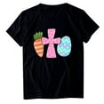 thumbnail image 4 of USSUMA Womens Plus Savings Tops and T-Shirts Cute Summer Tops for Women, Easter Shirts for Women Short Sleeve Tunic Top Round Neck Oversized Shirt Graphic Tee Tshirt 2022 Beach, 4 of 4