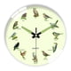 thumbnail image 1 of Reloj de pared fluorescente de 30 cm con motivo de pájaro, silencioso (sin tictac), ideal para el salón. Moderno. Blanco, 1 of 9