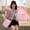 Pink, variant on Zecgelong Striped Backpack 3 Piece Set Large Capacity College Style School Daypack Black