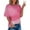 Pink womens top dressy casual, variant on Wycnly Womens Tops Dressy Casual Fashion Plus Size Comfy Breathable Ladies Oversized Tshirts Summer Short Sleeve Round Neck Tops Gradient Blouse Pink XXL