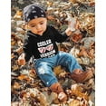 thumbnail image 2 of CARETOO Toddler Baby Boy Clothes, Long Sleeve Letter Hoodies Top+Ripped Denim Pants 2pcs Fall Winter Outfit Sets 3t, 2 of 8