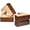 Brown, variant on Solid Wood Legs for Furniture, L-Shaped Bed Risers, Furniture Legs for Sofa Couch Dresser Cabinet Table, Couch Sofa Feet, Furniture Risers, Bed Lifters 4 Pack (Black, 2 inch)