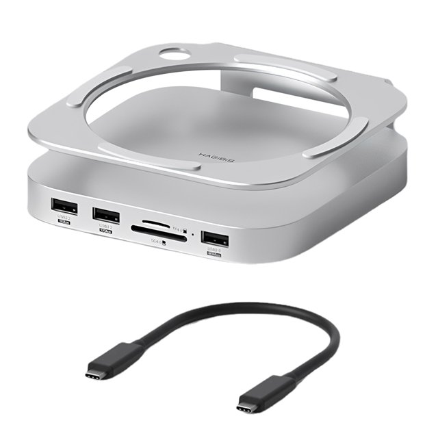 HUB STOUT Y Compatible USB C W/ M.2 SSD Cinco para Mini M4/ M4 Pro USB3.2 10Gbps (MC60H)