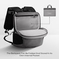 thumbnail image 4 of WATERFLY Unisex 15L Small Foldable Packable Outdoor Travel Camping Walking Nylon Backpacks Daypack,Gray, 4 of 8