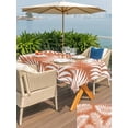thumbnail image 4 of Outdoor Tablecloth with Umbrella Hole & Zipper, Orange Coastal Palm Leaves Rectangle Tablecloth 54x80 Inch, Summer Tropical Botanical Patio Table Cover Waterproof Table Cloth for Picnic/Party, 4 of 7