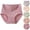 Purple, variant on HAOTAGS Women Cotton Briefs Panties,Elastic Waist Breathability Stretchable Everyday Briefs Purple M