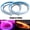 Pink and yellow, variant on 2pcs Drl For Cars LED Lighting Strip Daytime Running Lights Flexible Waterproof Strips Light 12V Car Accessories Auto Headlight