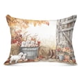 thumbnail image 3 of Pillow Case Plush Pillow Goats Eggs Autumn Leaves Barn Case standard size/King size/Queen size Bed Pillow Pillowcases, 3 of 9