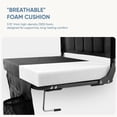 thumbnail image 3 of Sweetcrispy 2 Pack Stadium Seat with Back Support, Foldable Cushioned Portable Bleacher Chair for Sports Outdoor Events, Black, 3 of 7