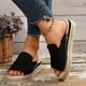 thumbnail image 1 of WILLBEST Sandalias Antiderrapantes Para Mujer, Zapatos De Mujer, Sandalias De Cuña Con Suela Gruesa, Sandalias De Una Pierna Huecas Con Flores De Moda, 1 of 8