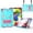 Mint+Rose, variant on Rugged Shockproof Protective Case for Apple iPad A16 11th Gen 11" 2025 & iPad 10th Gen 10.9" - Heavy Duty 3-Layer Armor, Built-in Kickstand, Shoulder Strap, Pencil Holder, Shock Absorption,Blue Red