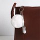 thumbnail image 5 of Qarigey Llavero anillo bola de peluche hebilla colgante llavero portátil soporte cartera bolso decoración llavero colgante para niñas Ropa, zapatos y accesorios Miscelánea Azul, 5 of 6