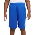 thumbnail image 2 of Nike Boys Plus Size Dri-Fit Training Shorts (Extended Size) Medium+ Blue DM9119-480, 2 of 5