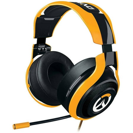 Razer Overwatch ManO'War Tournament Edition: In-Line Audio Control - Unidirectional Retractable Mic - Rotating Ear Cups - Gaming Headset Works with PC, PS4, Xbox One, Switch, & Mobile (Best Audio Editor For Pc)