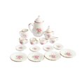 thumbnail image 1 of Mini House Tableware Set Accessory Miniature Teapot Model Kitchen Adornment 1/12 Scale Ceramic Scene Layout Dinnerware Kit Rose, 1 of 7