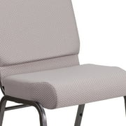 Flash Furniture Hercules Series Upholstered Padded Event Chair for Churches and Venues, Dark Gray